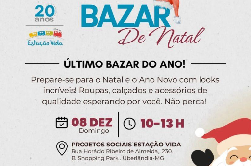 Bazar de Natal  praça triângulo UBE/UBR/UBL/UBC