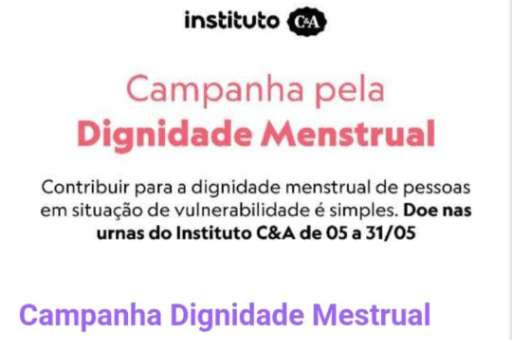Campanha da dignidade menstrual