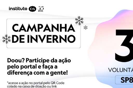 Campanha de  arrecadação de inverno